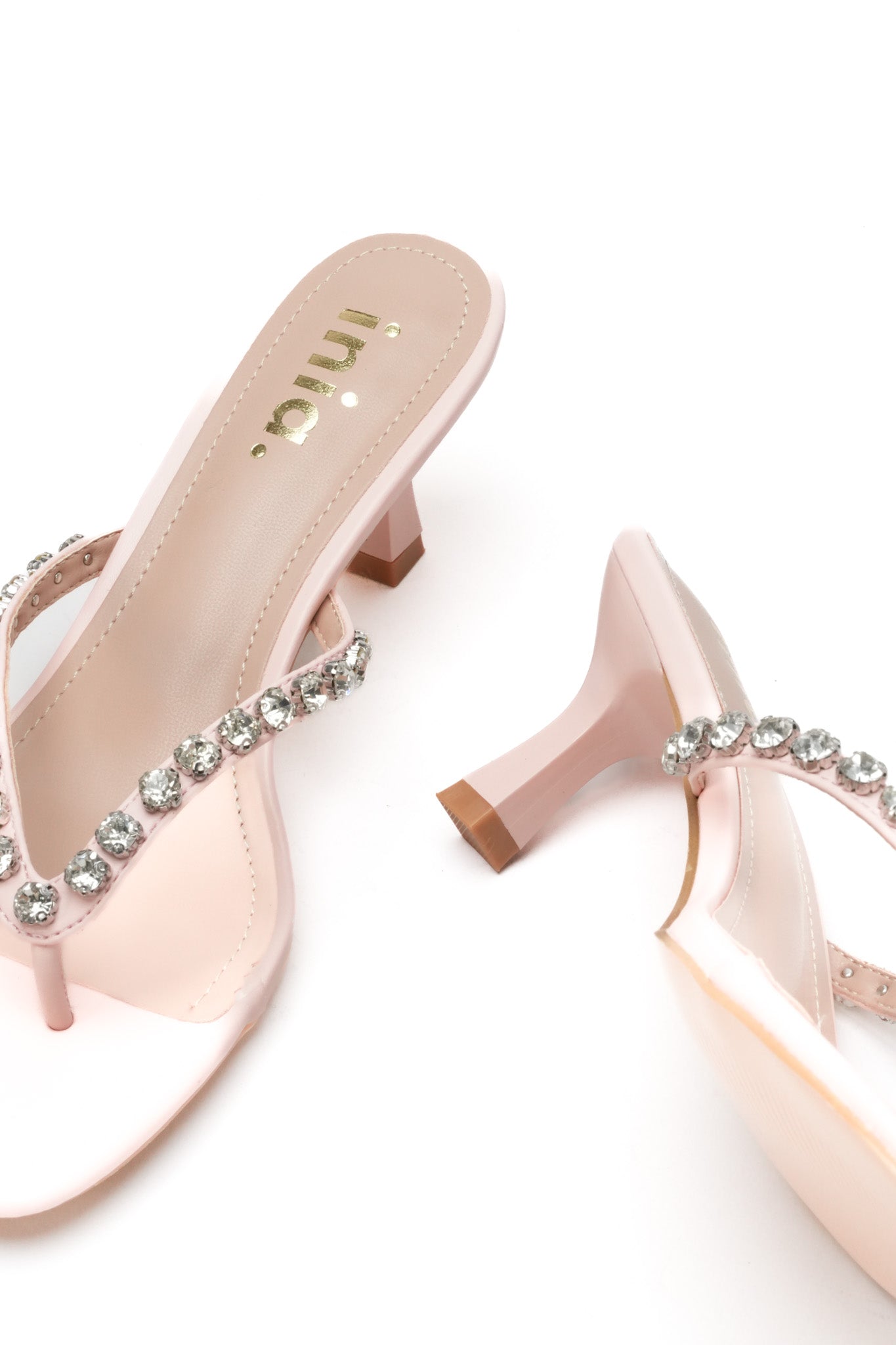 Tongs strass STELLA - Rose