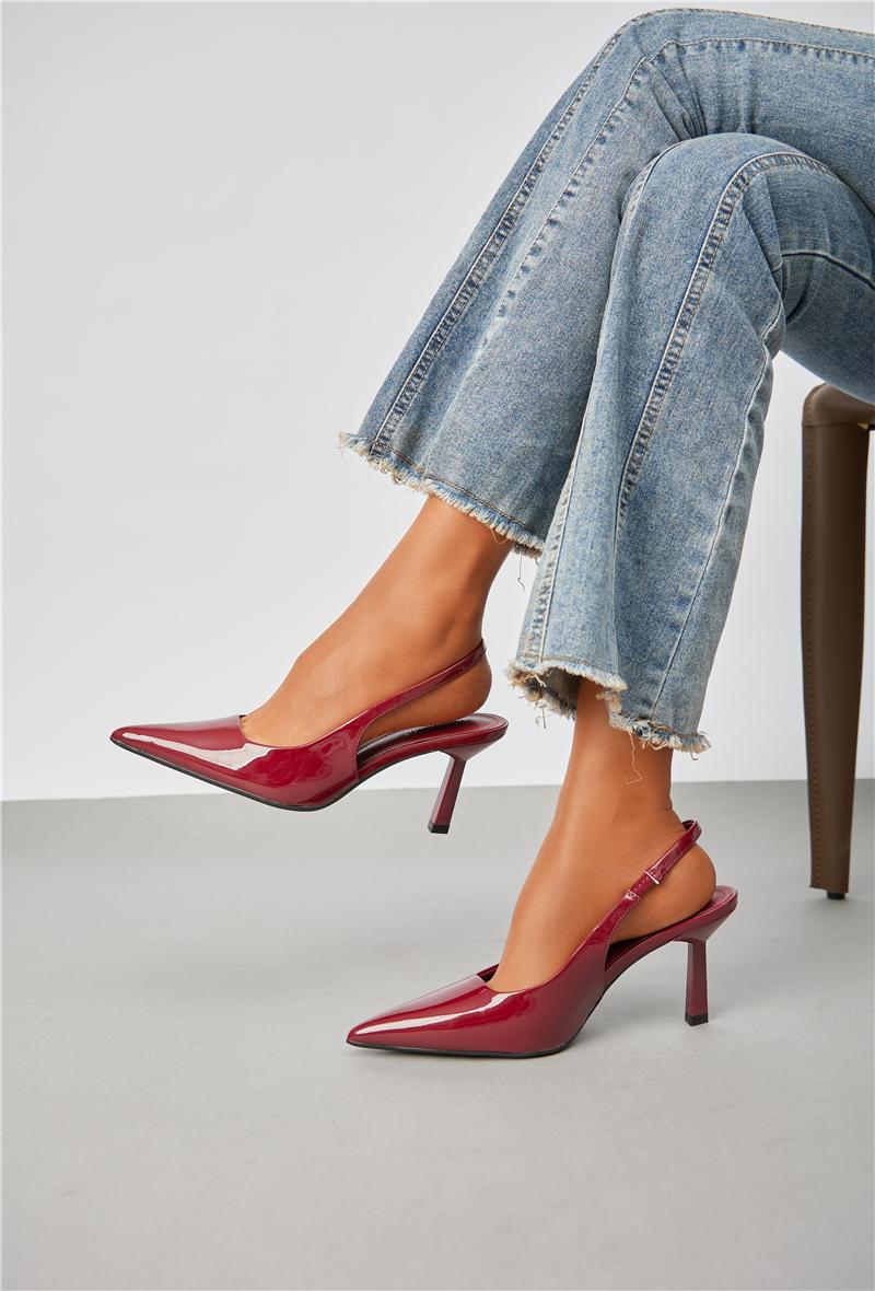 EVA – Escarpins vernis Bordeaux