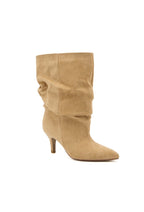 Bottines slouchy suède LUCY - Taupe